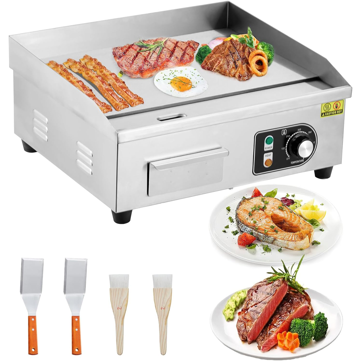 Outdoor Power Grill - 30 Inch Electric Griddle for Outdoor