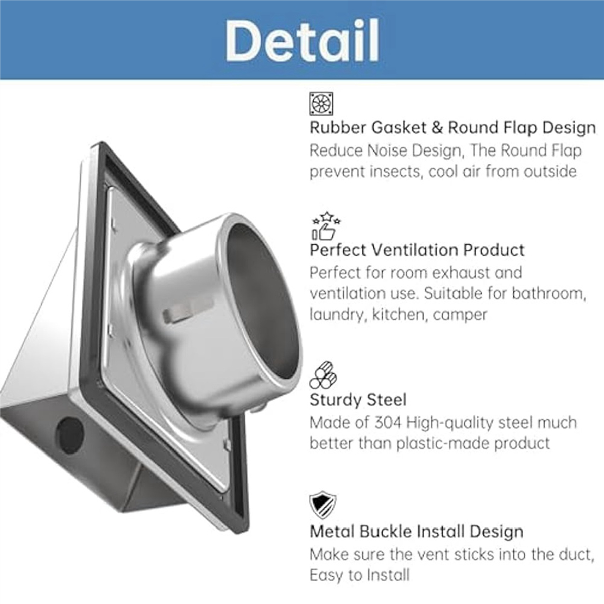 ABYA 4In Dryer Vent Cover Outd - Outdoor Power Vent 리뷰 및 가격