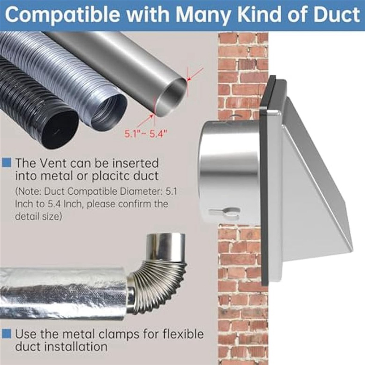 ABYA 4In Dryer Vent Cover Outd - Outdoor Power Vent 리뷰 및 가격