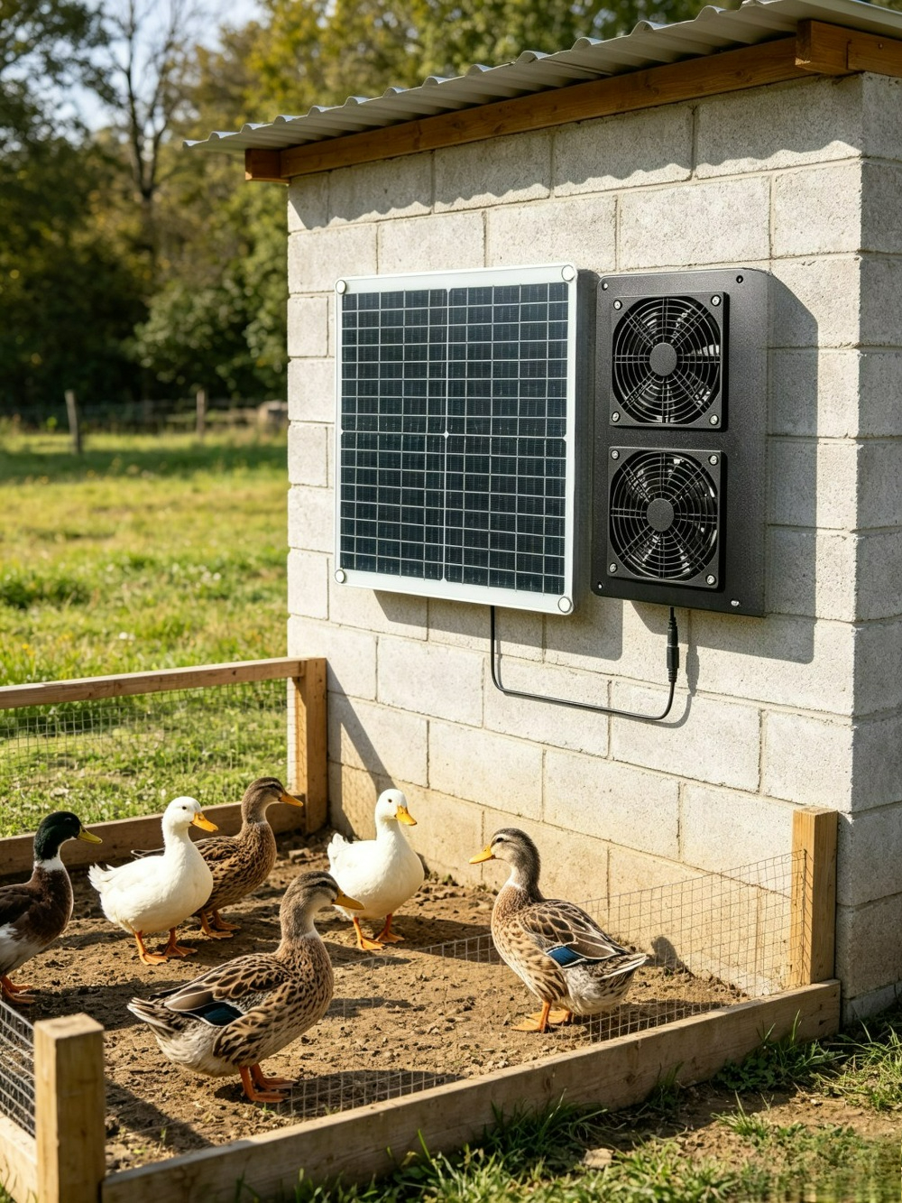 20W Solar Powered Dual Exhaust - Outdoor Power Vent 리뷰 및 가격