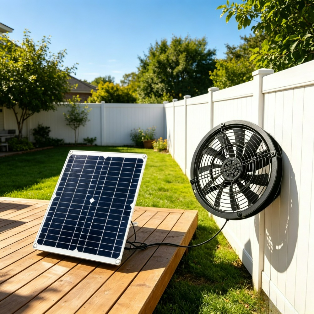 25W Solar Powered Exhaust Vent - Outdoor Power Vent 리뷰 및 가격