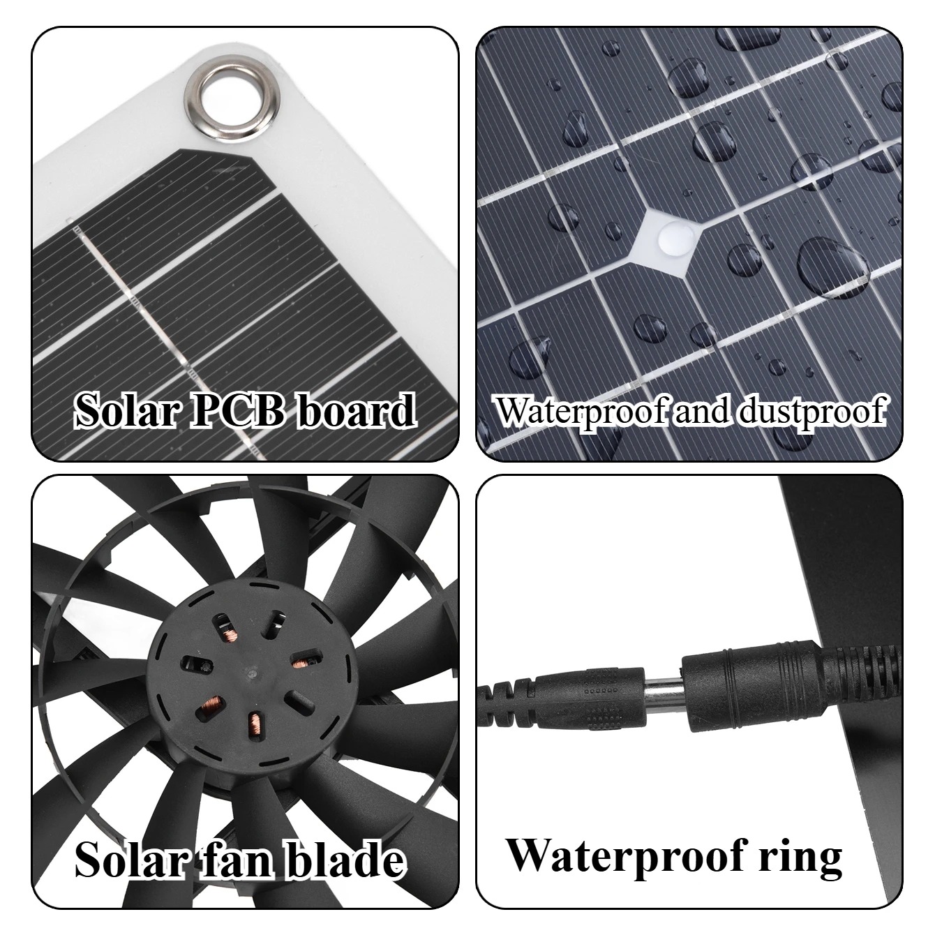 25W Solar Powered Exhaust Vent - Outdoor Power Vent 리뷰 및 가격