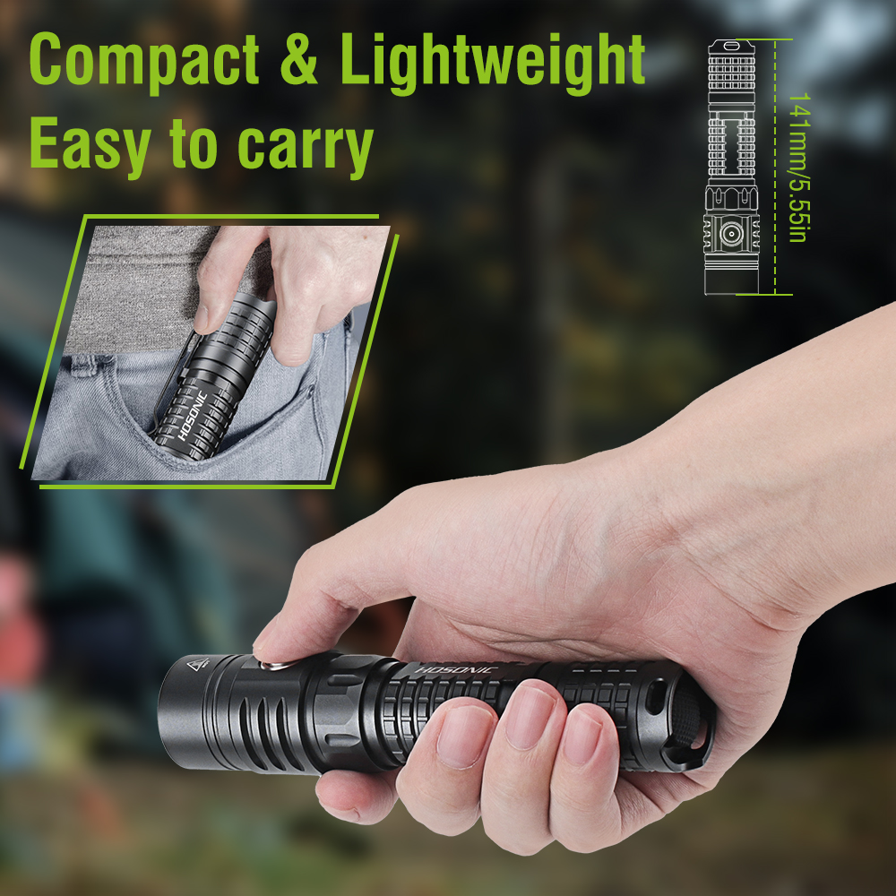 HOSONIC EC16 EDC Flashlight 17 - Power Switch Outdoor 리뷰 및 가격