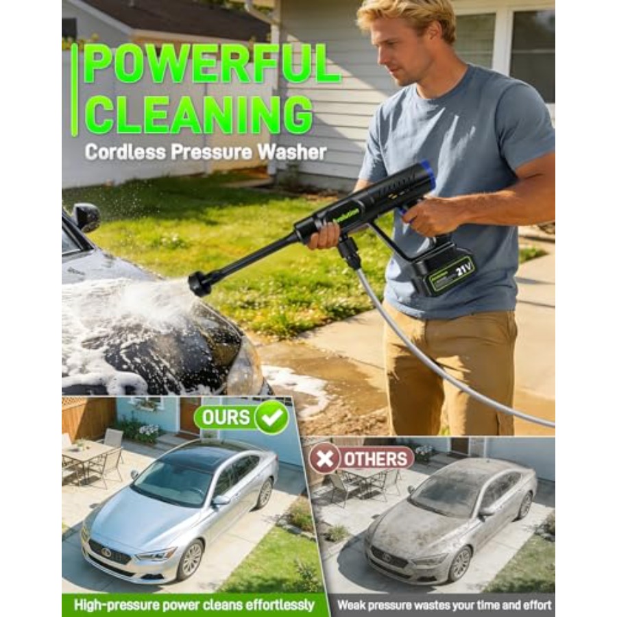 Portable cordless car washer f - Outdoor Power Washer 리뷰 및 가격