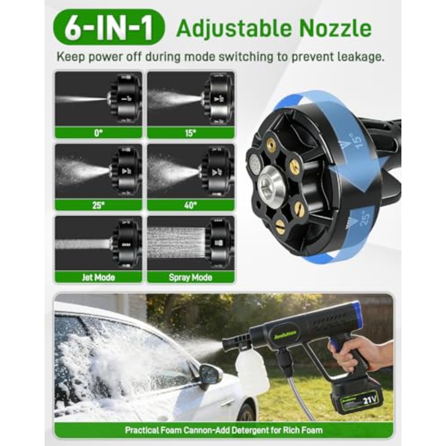 Portable cordless car washer f - Outdoor Power Washer 리뷰 및 가격