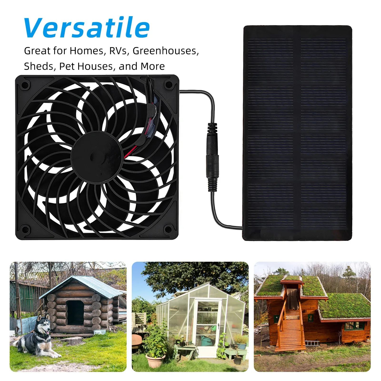 Solar Powered Waterproof 12cm  - Outdoor Power Vent 리뷰 및 가격