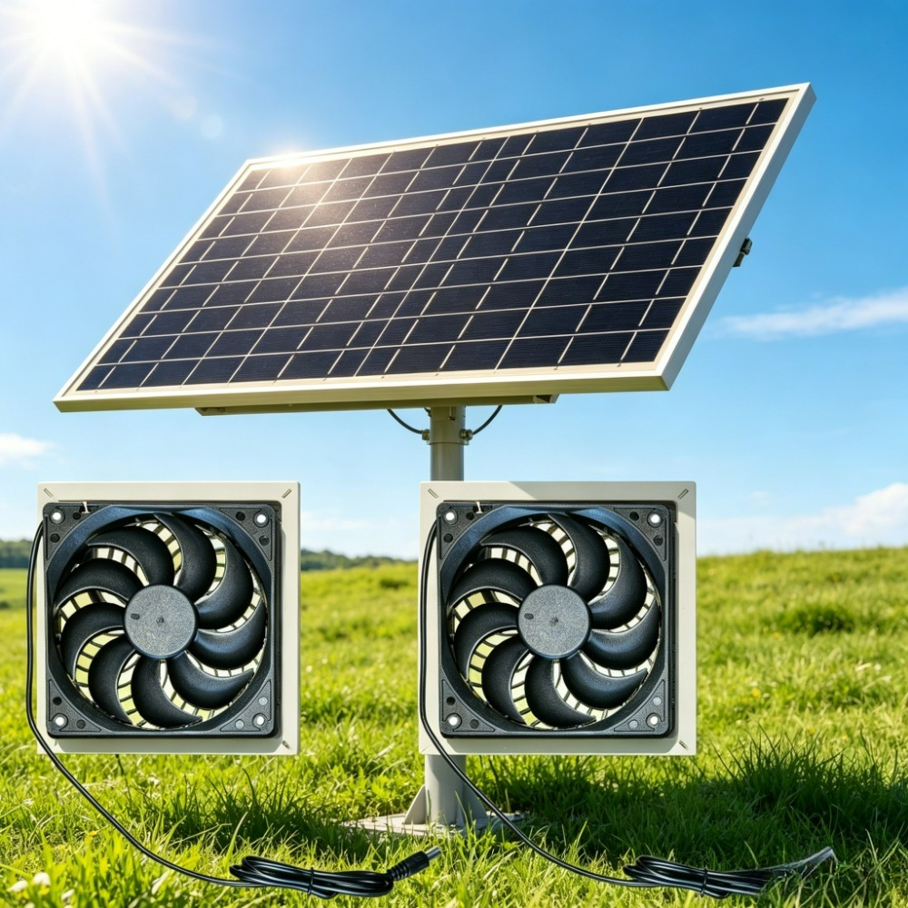 15W Solar Powered Dual Cooling - Outdoor Power Vent 리뷰 및 가격