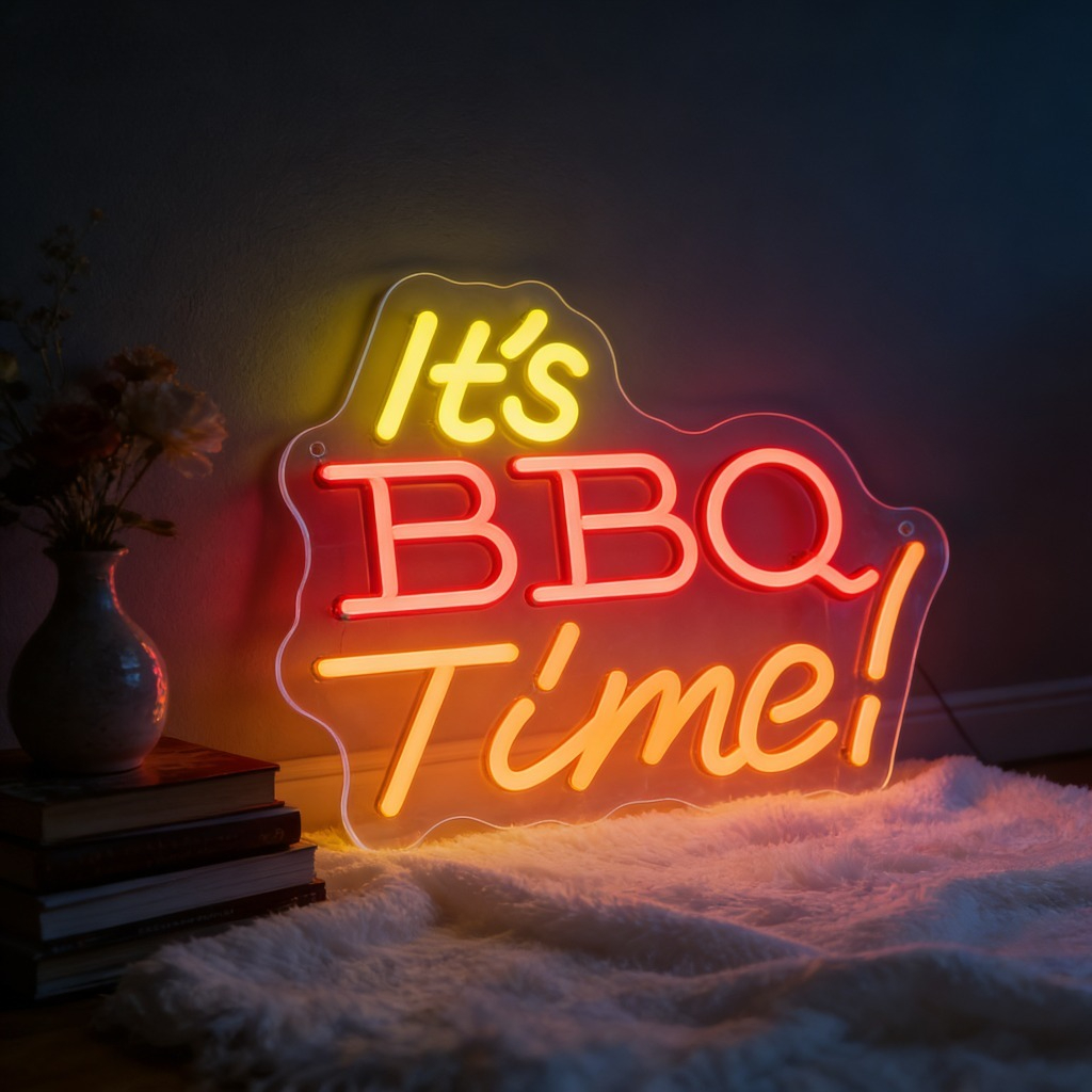 It's BBQ Time Neon Sign Family - Outdoor Power Grill 리뷰 및 가격