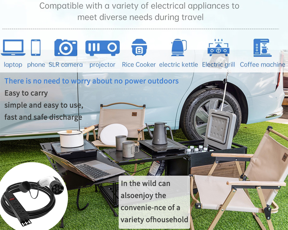 WUFEN Portable Type 2 V2L Cabl - Power Switch Outdoor 리뷰 및 가격