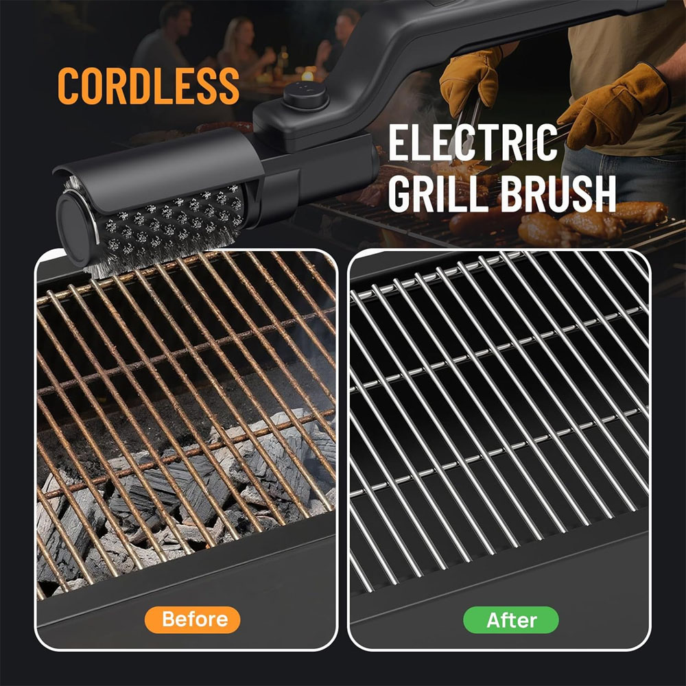 Electric Grill Brush Rechargea - Outdoor Power Grill 리뷰 및 가격