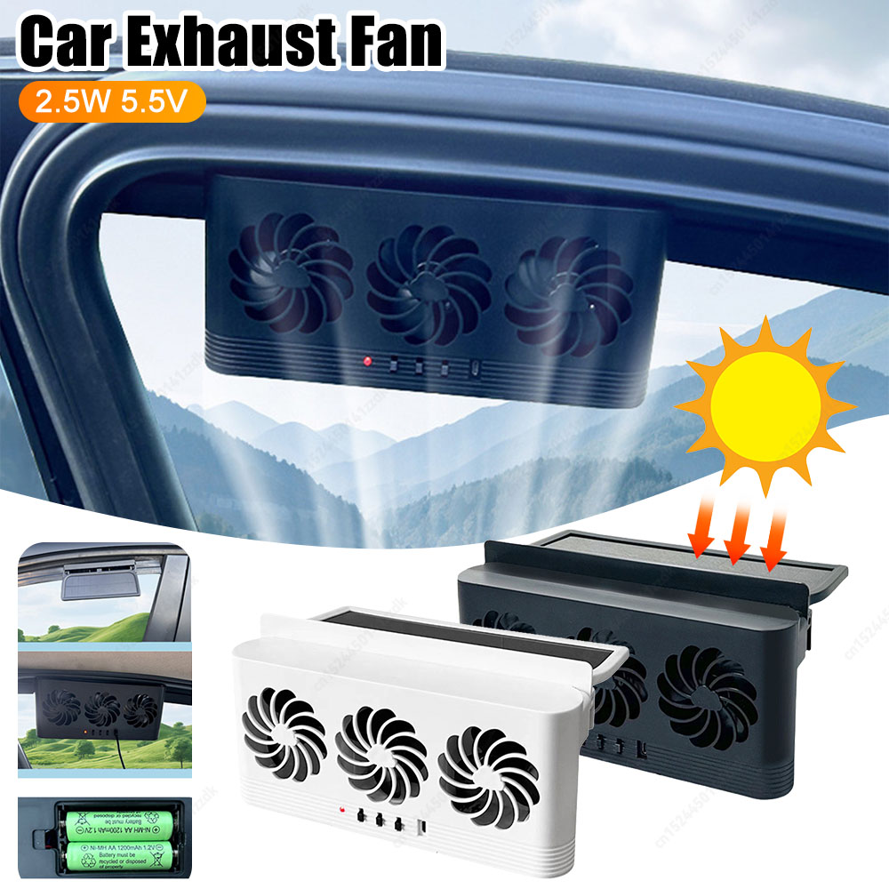 Solar Powered Car Exhaust Fan  - Outdoor Power Vent 리뷰 및 가격