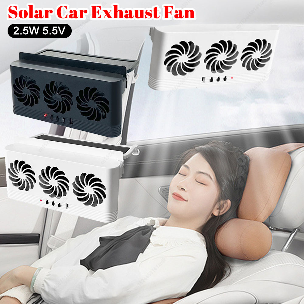 Solar Powered Car Exhaust Fan  - Outdoor Power Vent 리뷰 및 가격